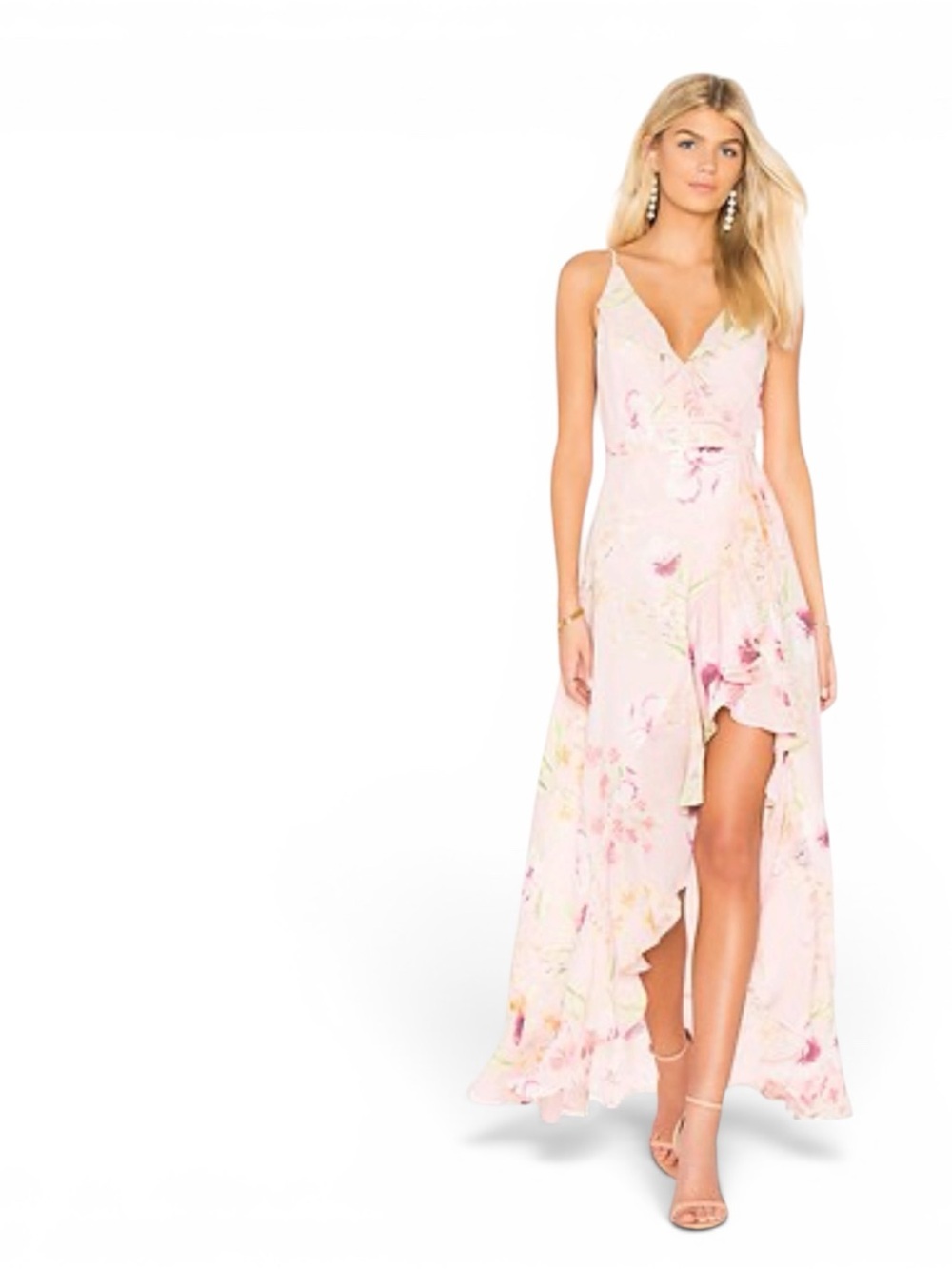 Yumi Kim Meadow Maxi Dress | Pale Floral | Size M NWT